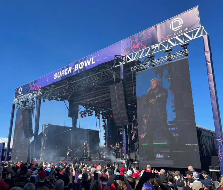 Super Bowl stage Video wall