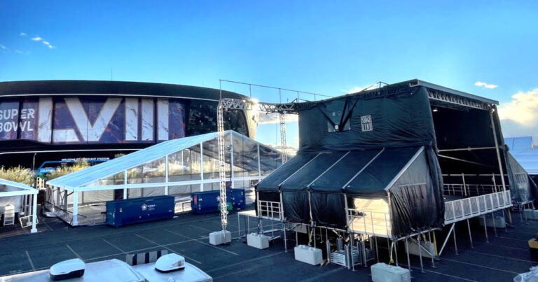 Superbowl stage