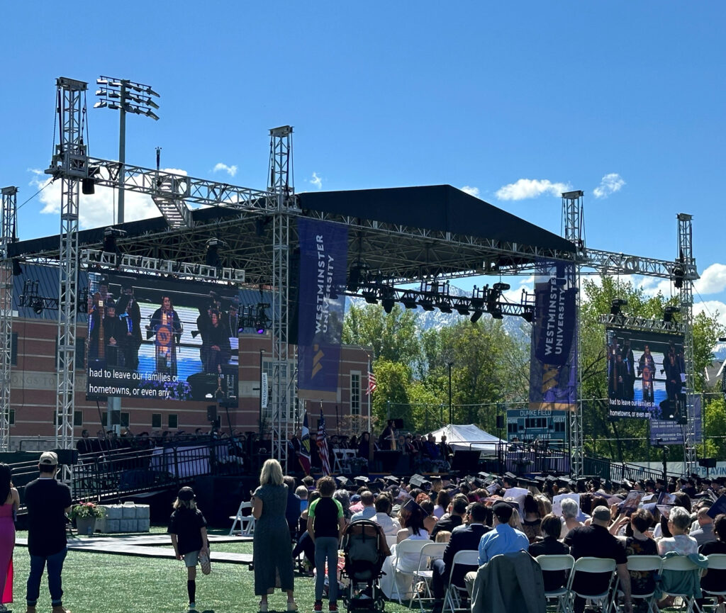 Westminster Graduation stage
