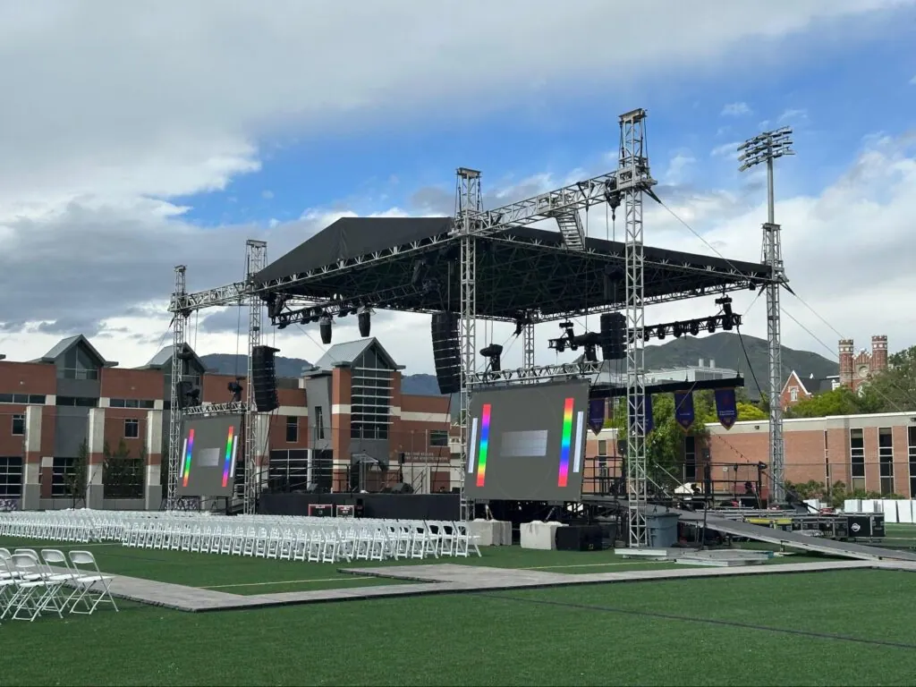 Stage and truss build stage
