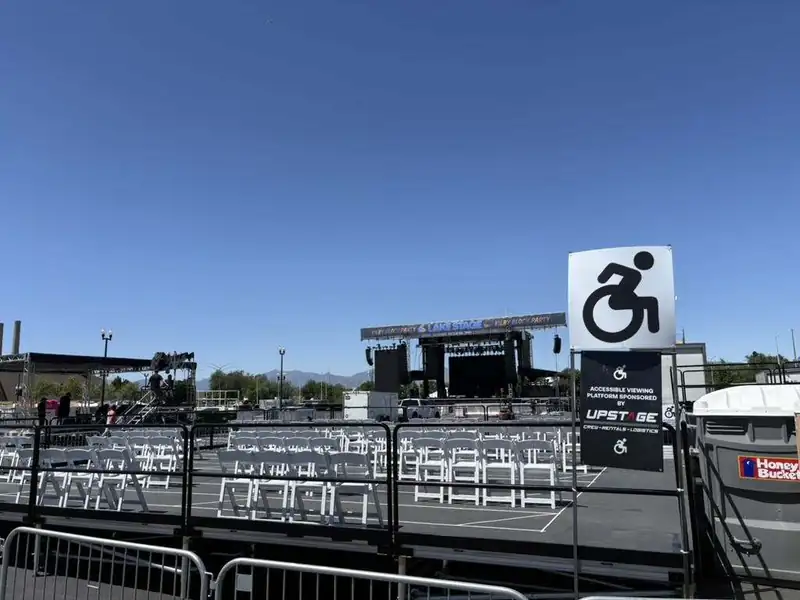 Accessible ADA viewing platform built by Upstage at Kilby Block Party in Salt Lake City